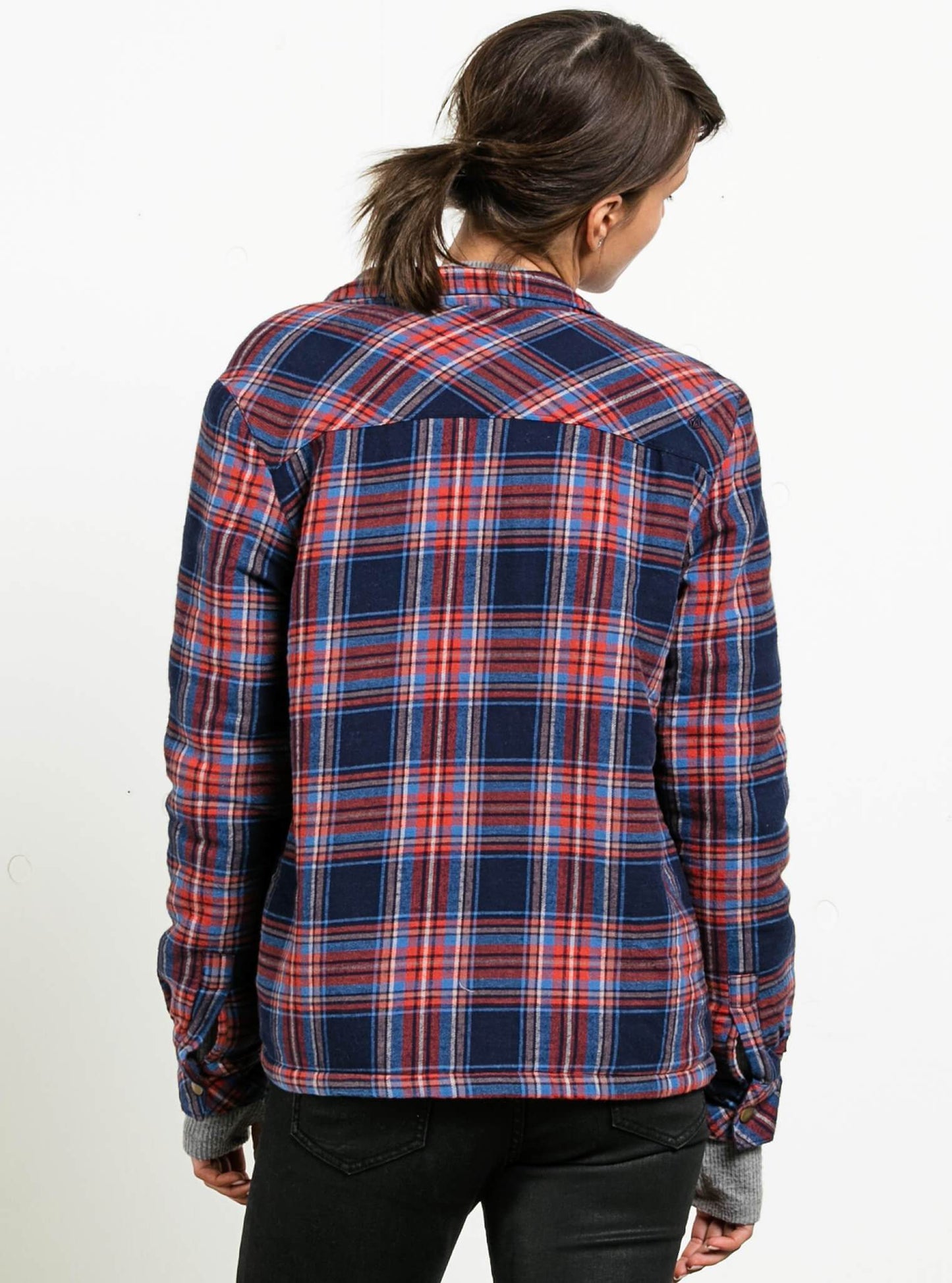 Plaid About You Long Sleeve Flannel - Midnight Blue