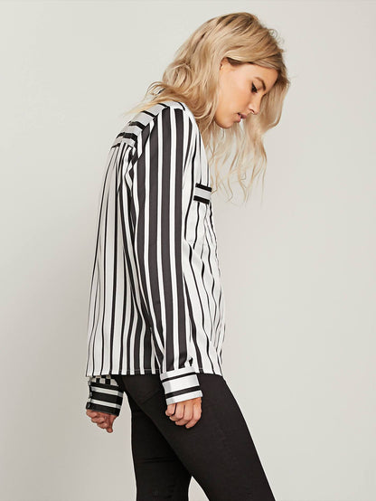 Git Faded Long Sleeve Top - Broken White