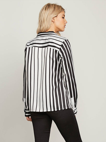 Git Faded Long Sleeve Top - Broken White