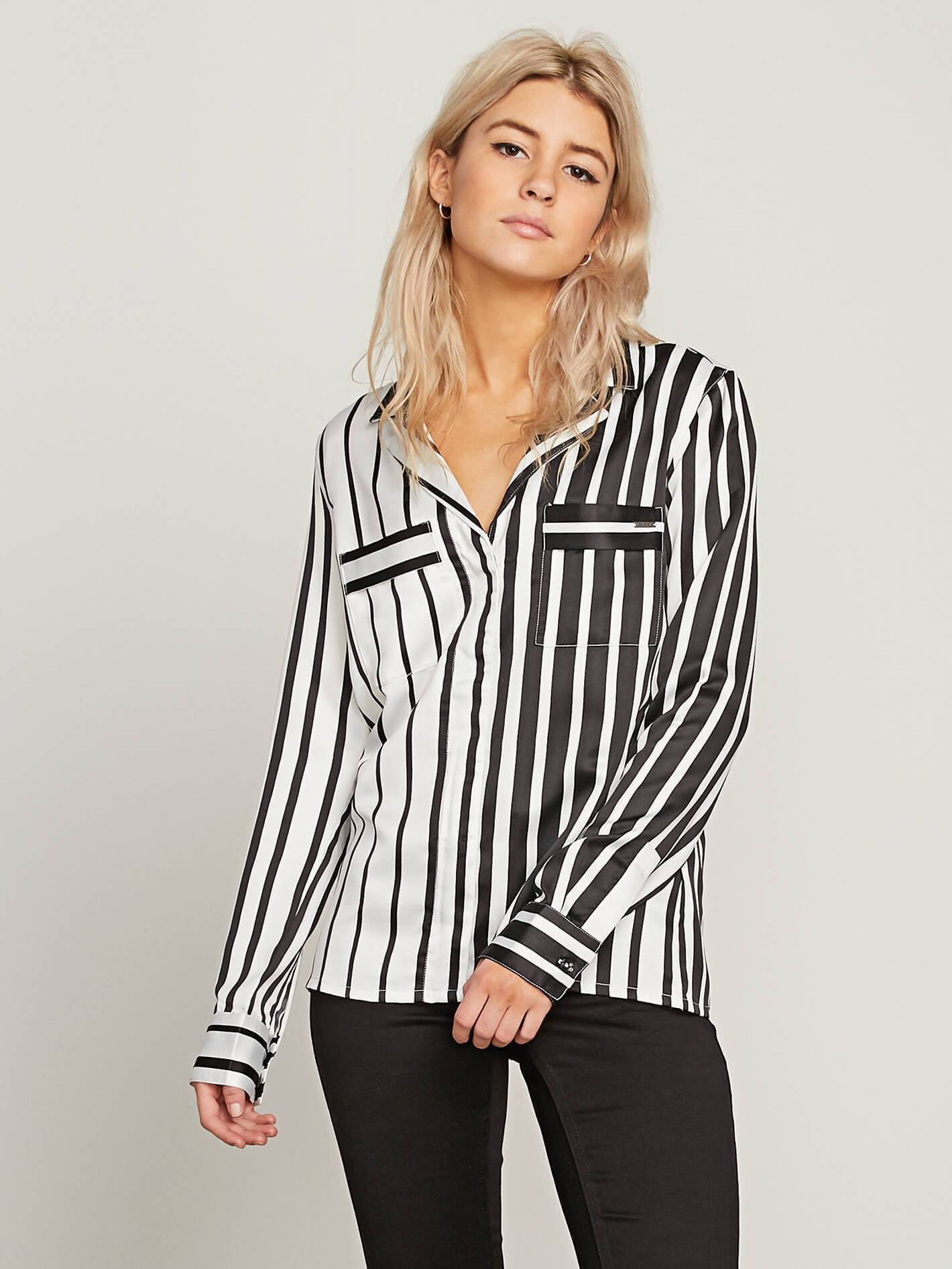 Git Faded Long Sleeve Top - Broken White