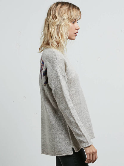 Yarn Moji Sweater - Light Grey