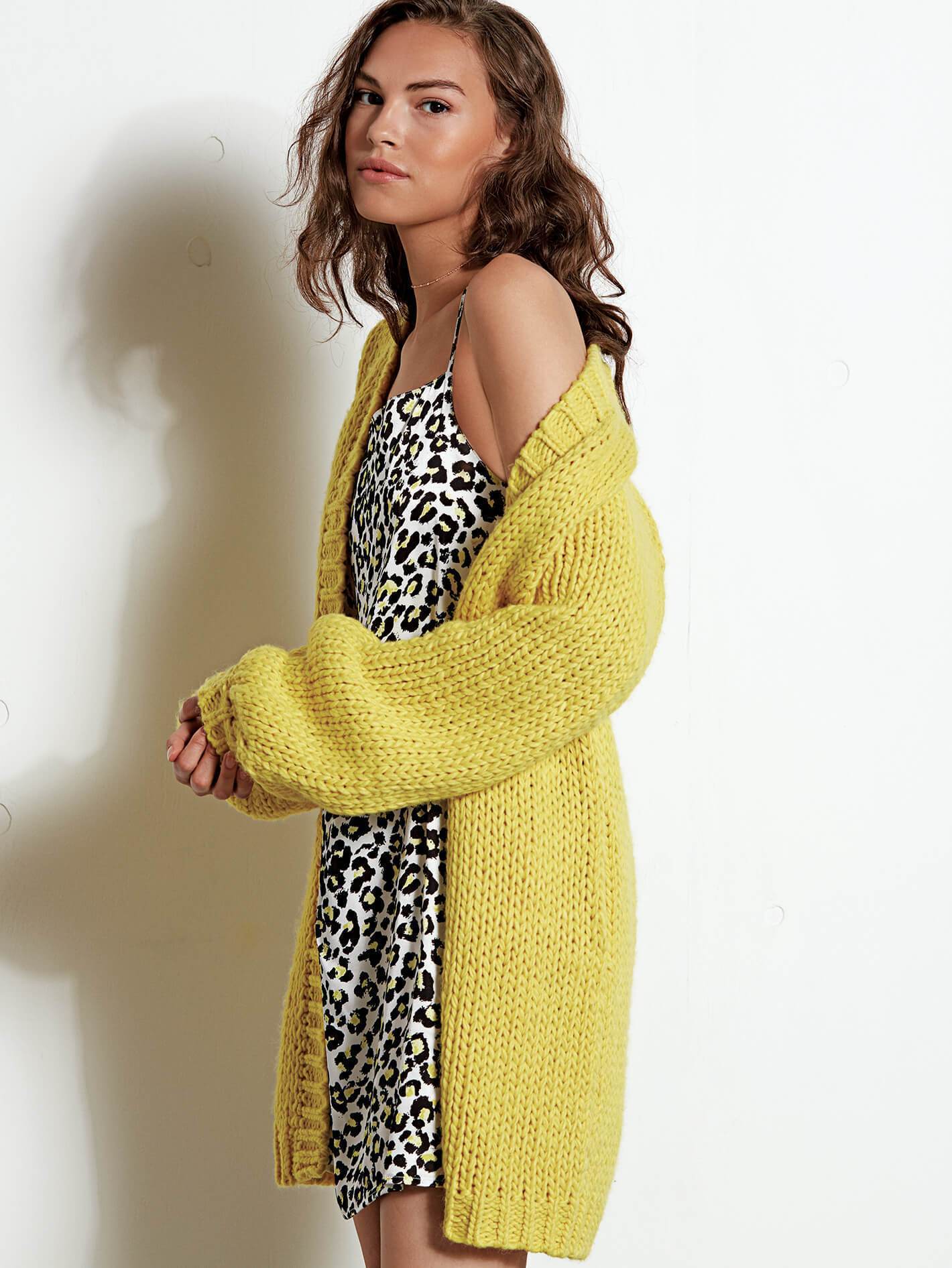 Knitastic Cardigan - Citron