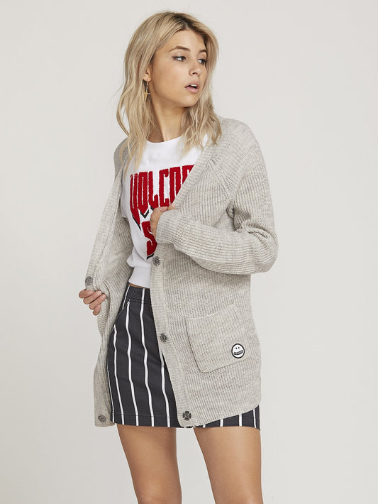 Oltime Cardigan  - Light Grey