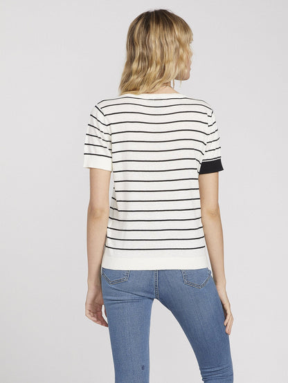 Simply Stone Knit Top - Stripe