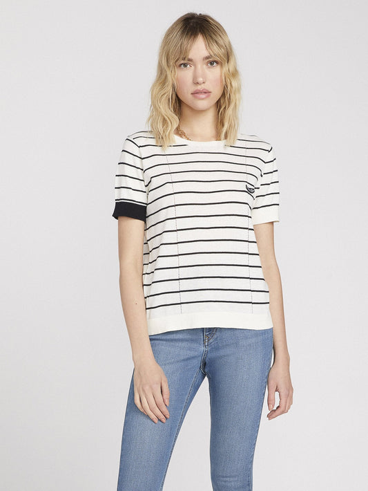 Simply Stone Knit Top - Stripe