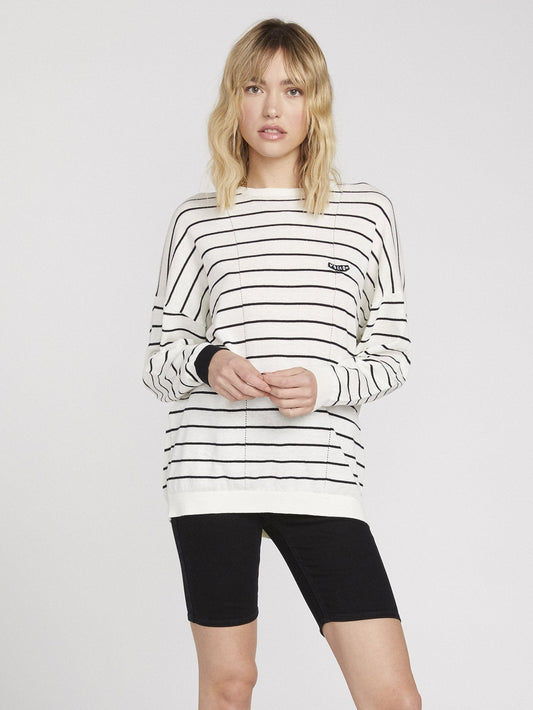 Simply Stone Ls Knit Top - Stripe