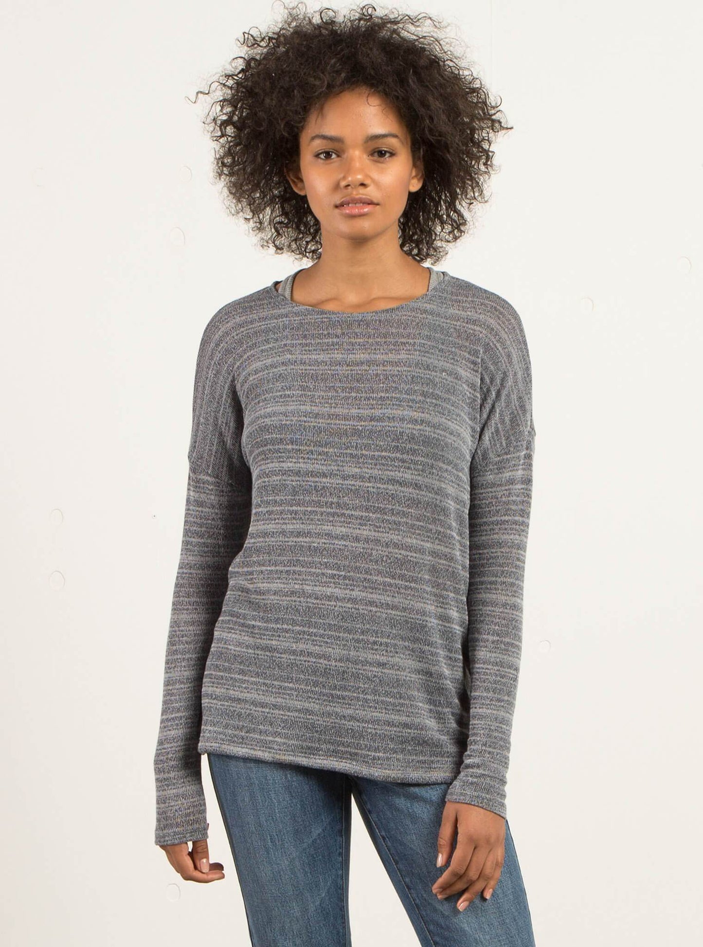 Go Go Crew Sweater - Charcoal