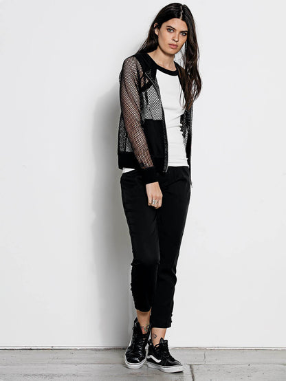 GMJ Mesh Hoodie - Black