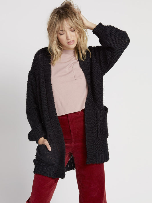 Knit List Cardigan - Black