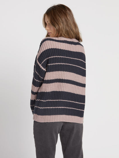 Move On Up Sweater - Faded Mauve