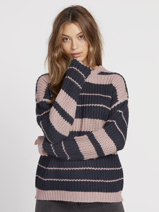 Move On Up Sweater - Faded Mauve