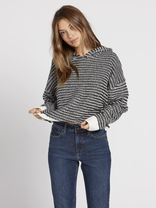 Broken Letters Sweater - Black Combo