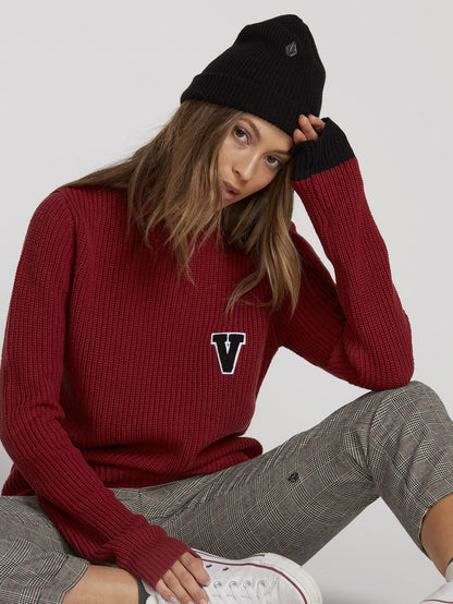 Snatchy Sweater - Auburn
