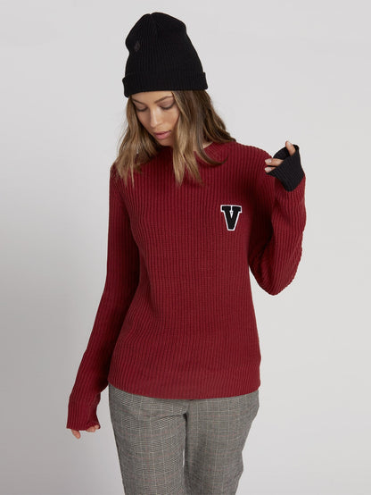 Snatchy Sweater - Auburn