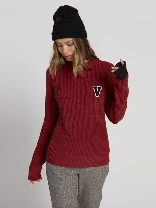 Snatchy Sweater - Auburn