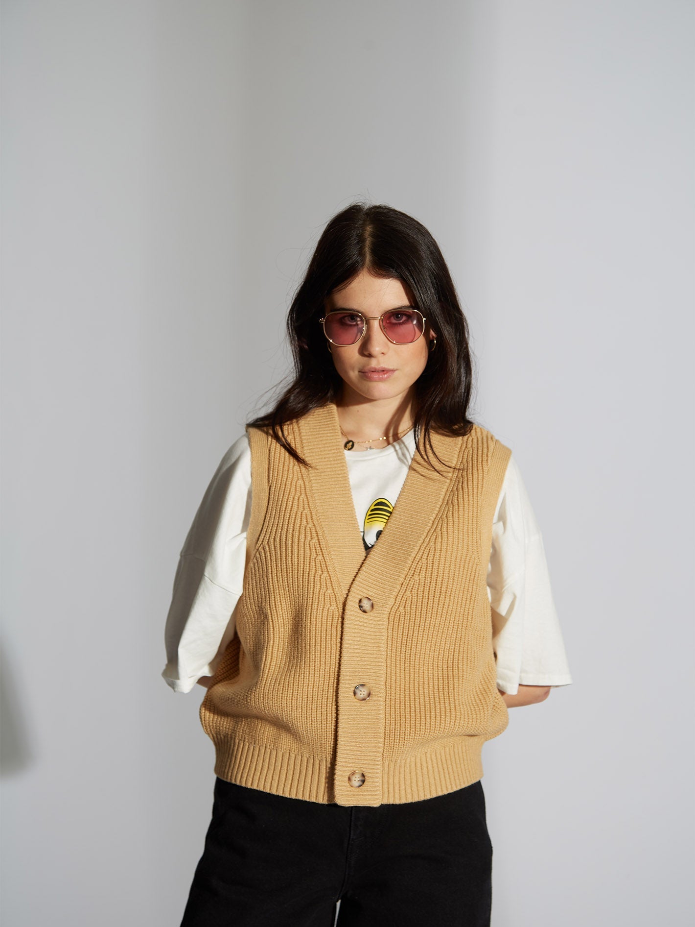 In Vestible Sweater - HAZELNUT