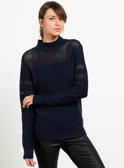 Peepin On Sweater - Midnight Blue