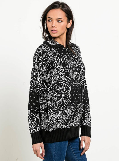 Petal Metal Sweater - Black