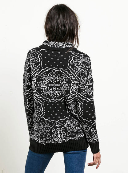 Petal Metal Sweater - Black