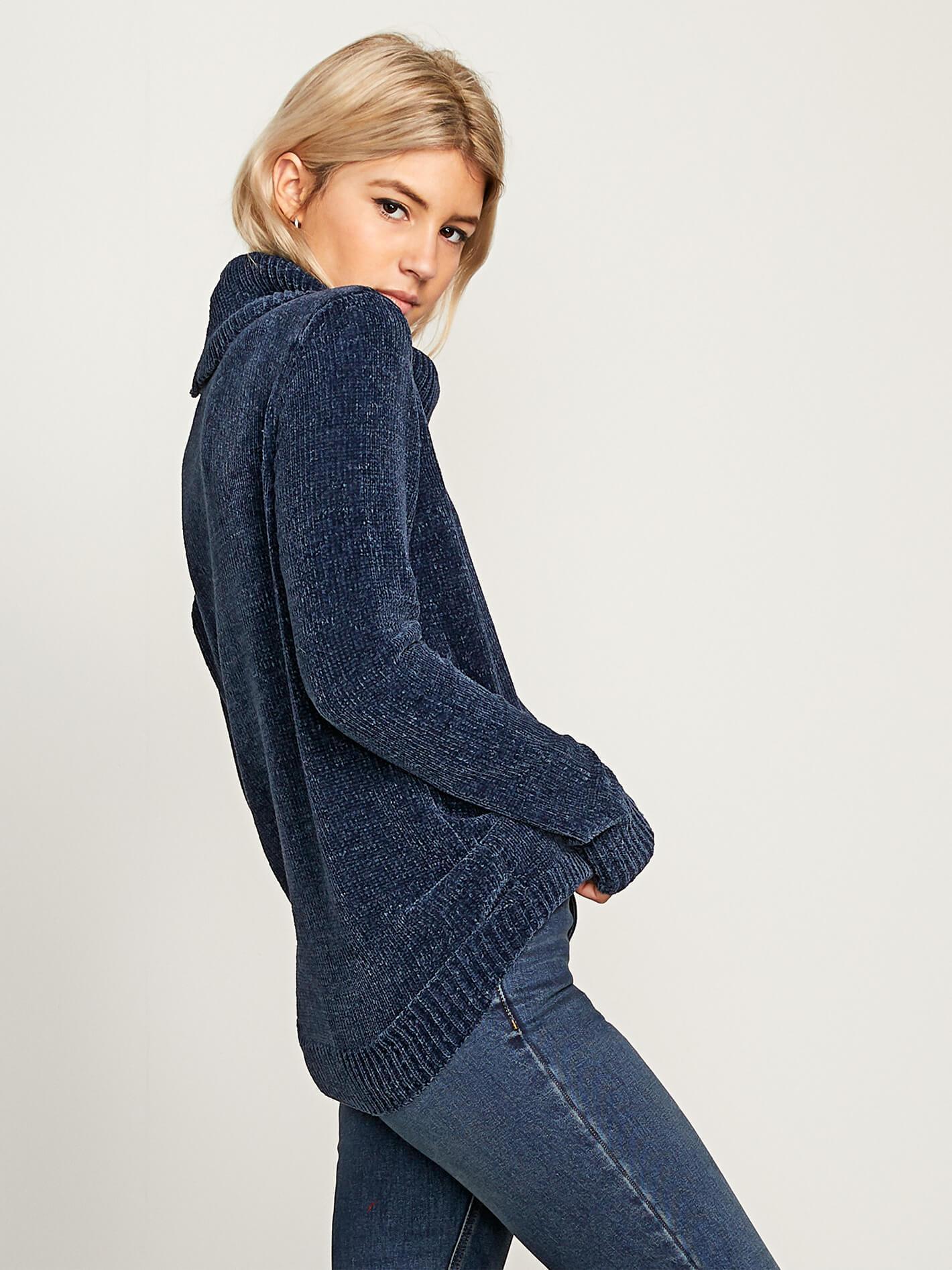 Cozy On Over Sweater - Sea Navy