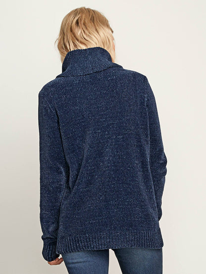 Cozy On Over Sweater - Sea Navy