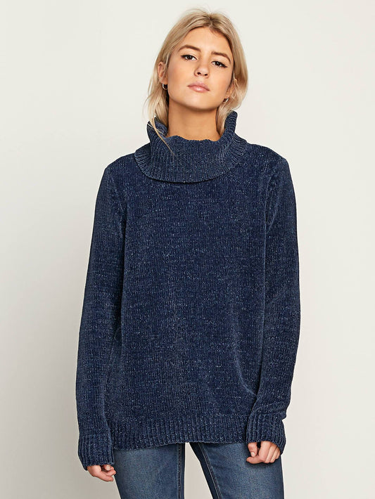 Cozy On Over Sweater - Sea Navy