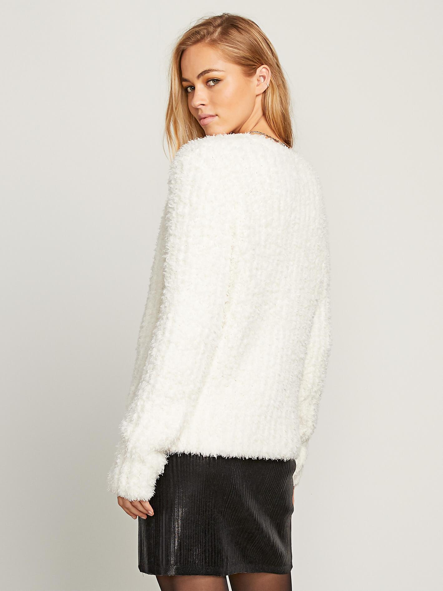 Fur Ends Cardigan - Cream