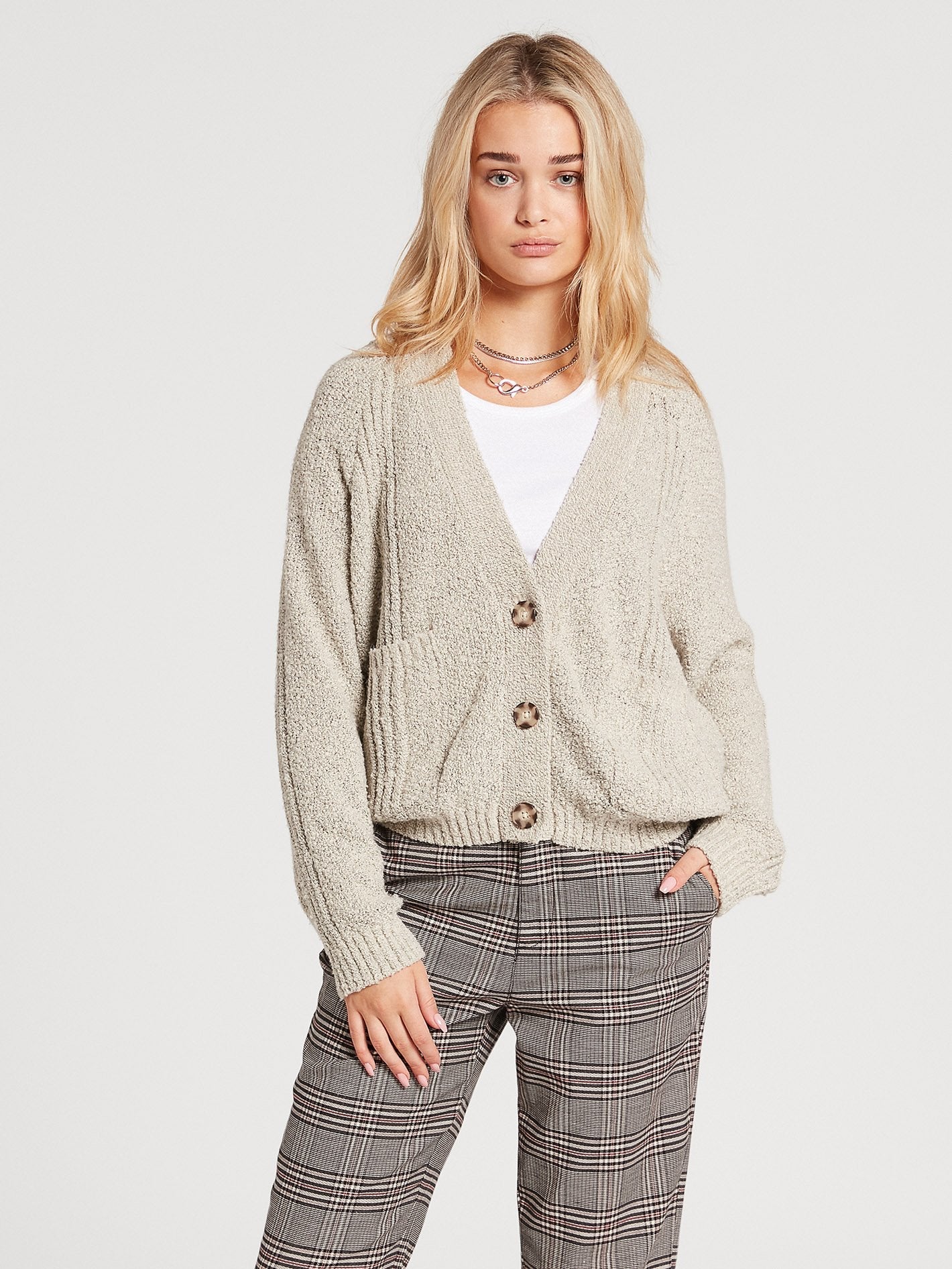 Boss Beach Cardigan - OATMEAL