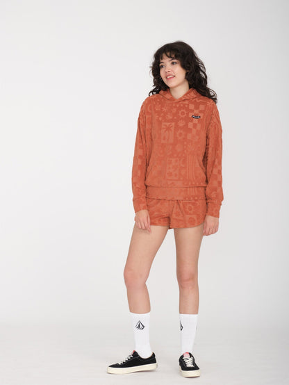 Sunny Wild Terry Cloth Short - ROSEWOOD