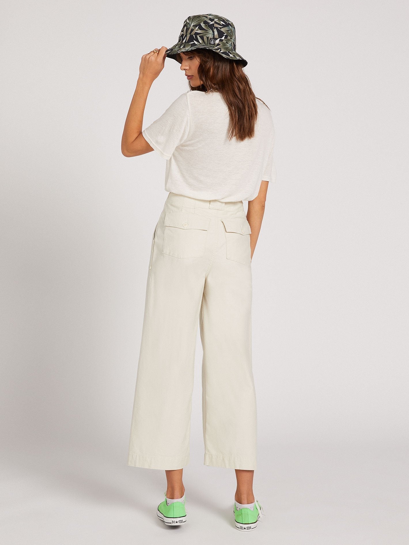 Army Whaler Wide Leg Pant - WHITE FLASH