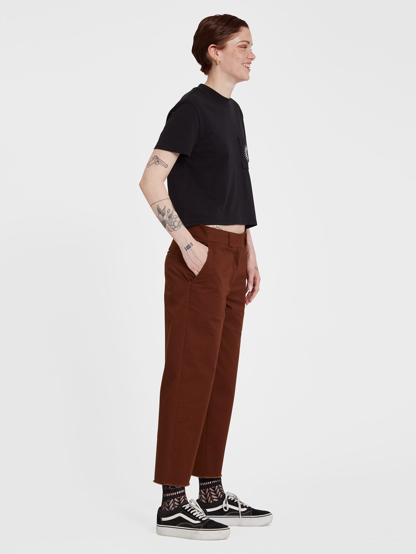 Whawhat Chino Trousers - BROWN