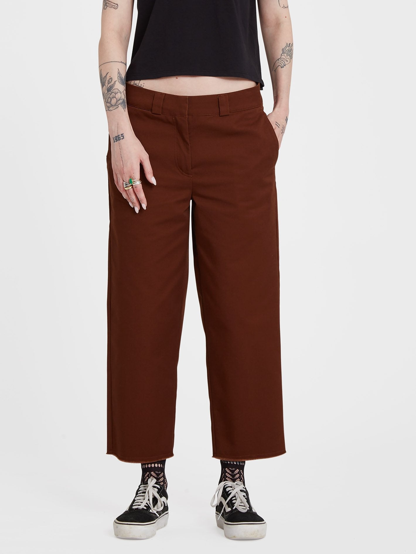 Whawhat Chino Trousers - BROWN