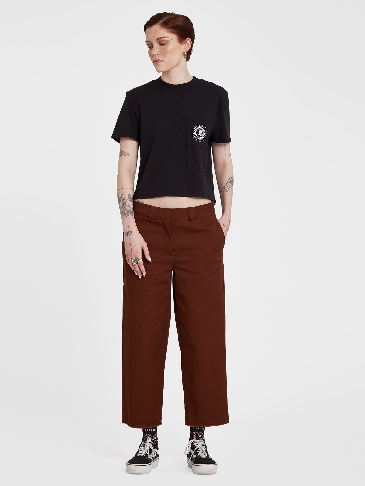 Whawhat Chino Trousers - BROWN