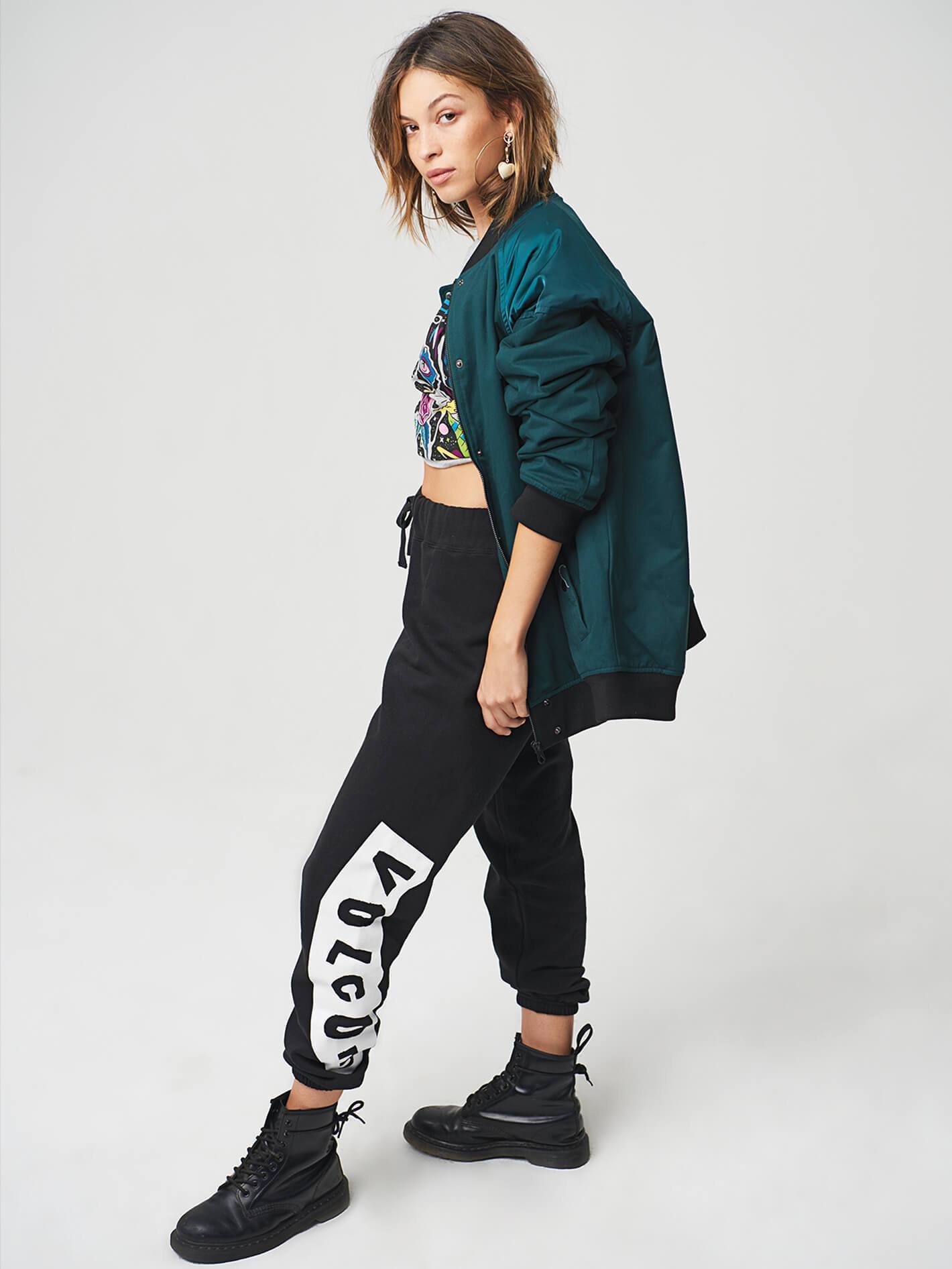 Vol Stone Fleece Trousers - Black