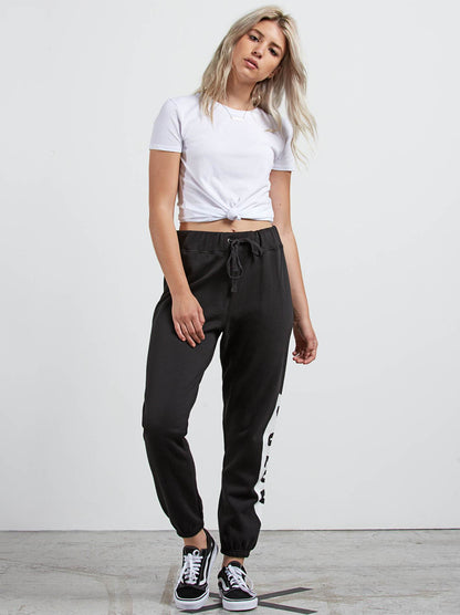 Vol Stone Fleece Trousers - Black
