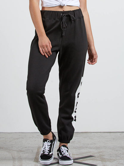 Vol Stone Fleece Trousers - Black