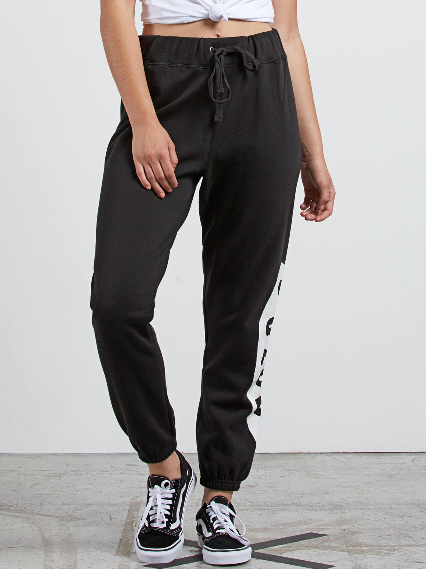 Vol Stone Fleece Trousers - Black