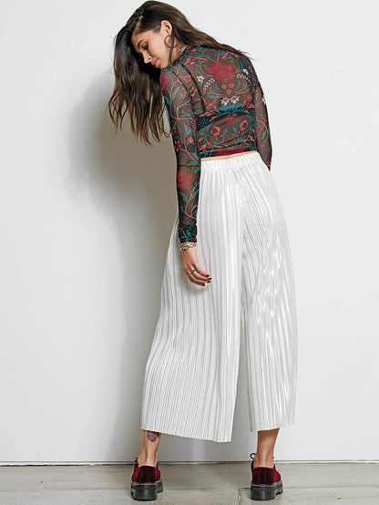 Just Pleat It Pants - Brushed Nickle