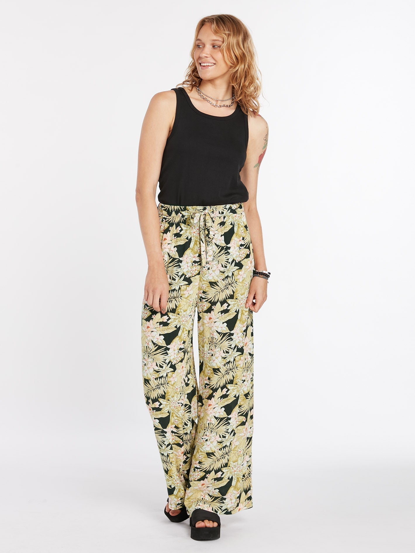 Frondly Fire Trousers - BLACK COMBO