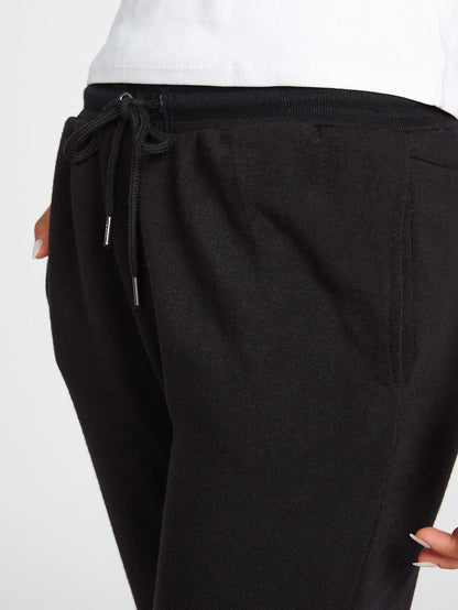 Stone Stacked Jogger - BLACK