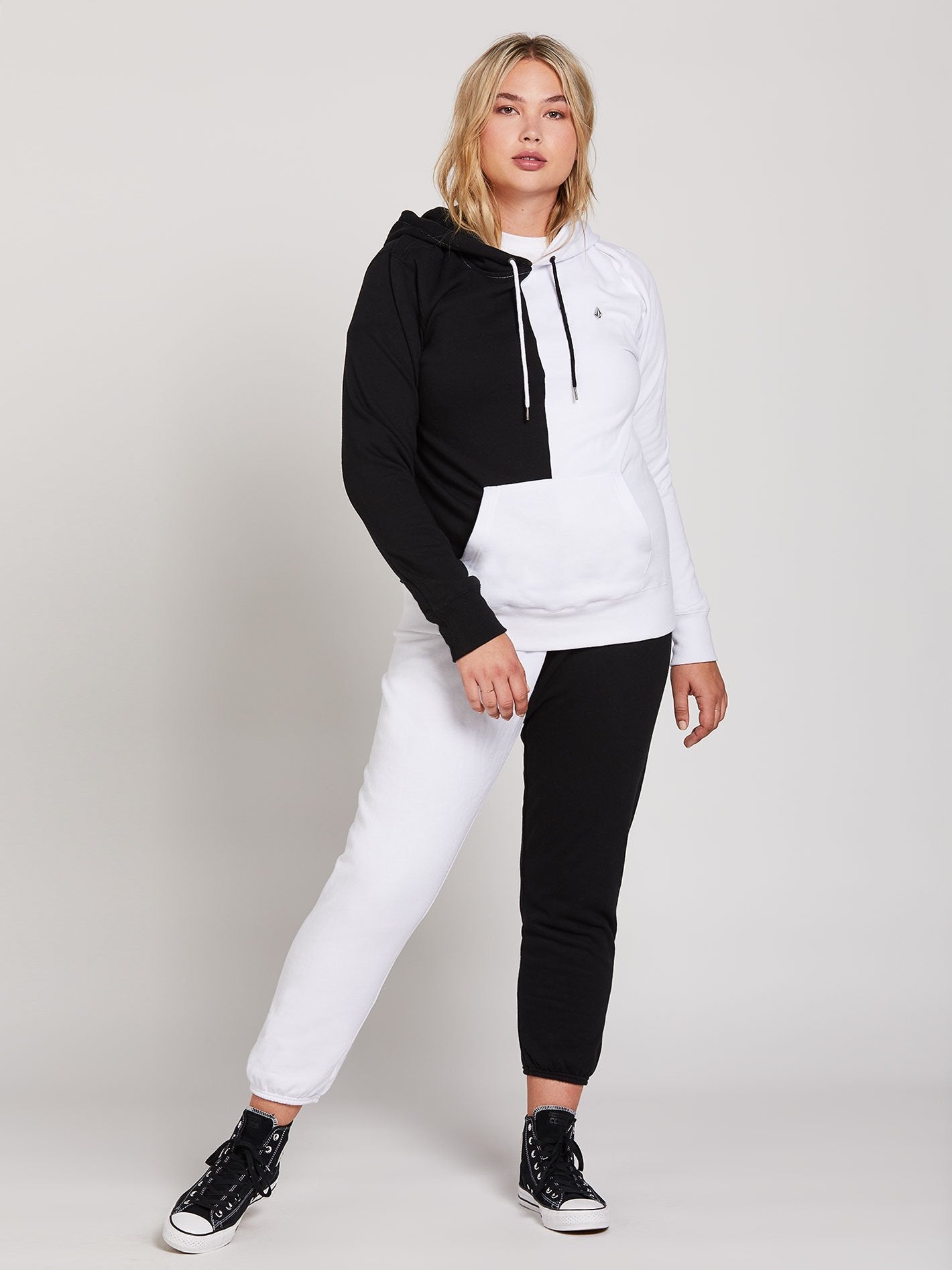 Vol Stone Fleece Pants - Black White