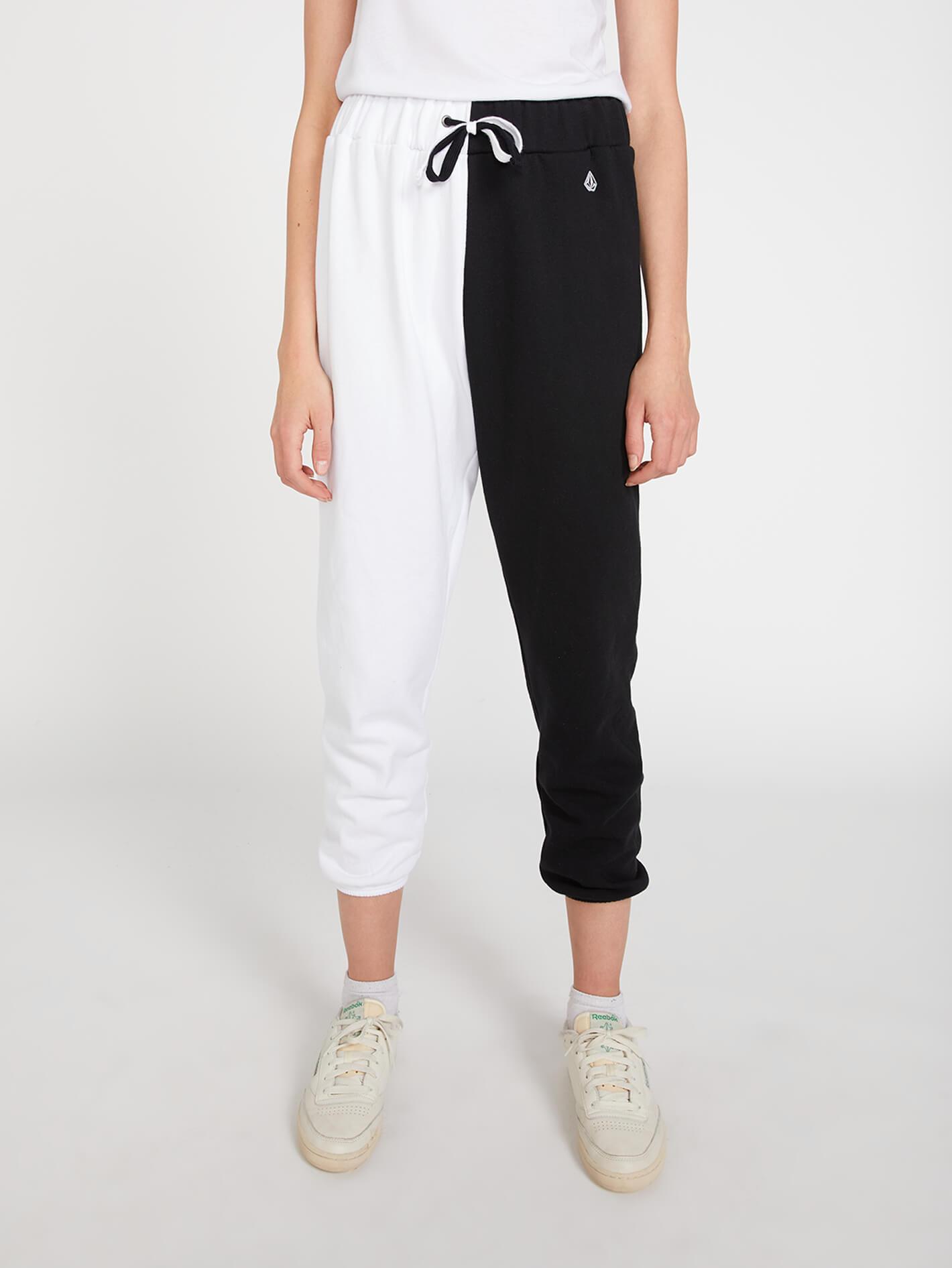 Vol Stone Fleece Pants - Black White