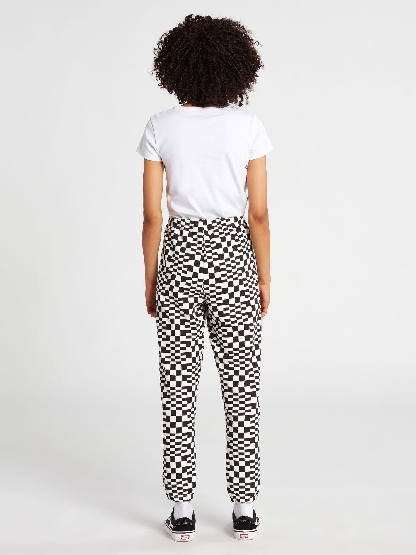Check U Out Trousers - BLACK WHITE