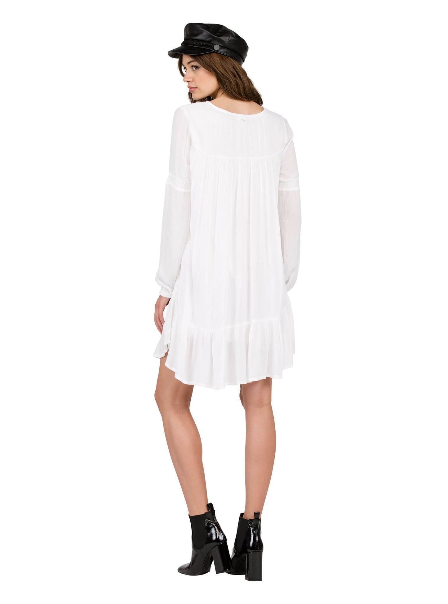 Ethos Long Sleeve Dress - White