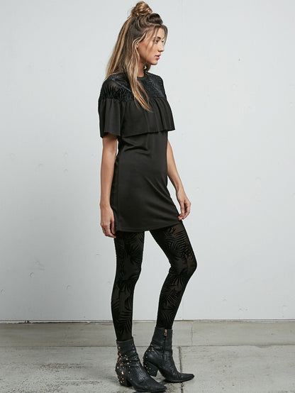 PALMSHELL MINI DRESS BLACK