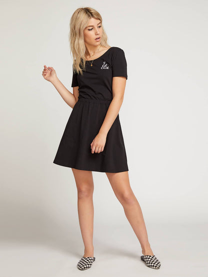 Animal Hour Dress  - Black