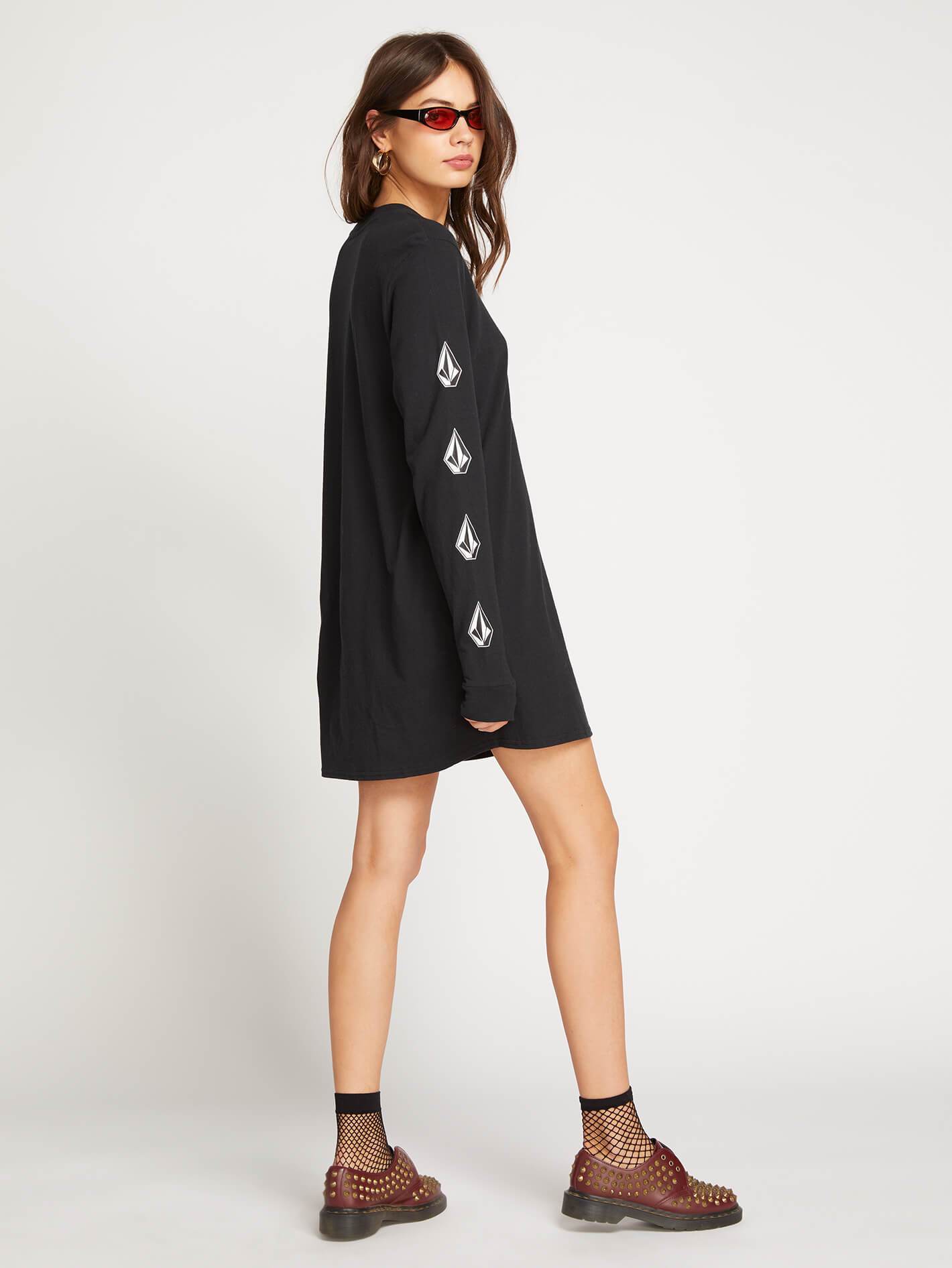 What A Trip Dress  - Black