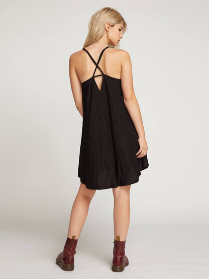 Back 2 Mentality Dress  - Black