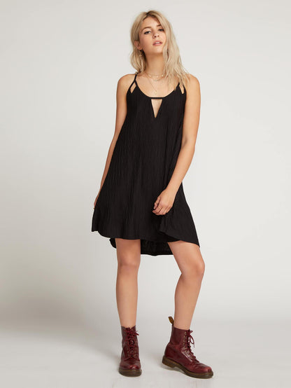 Back 2 Mentality Dress  - Black