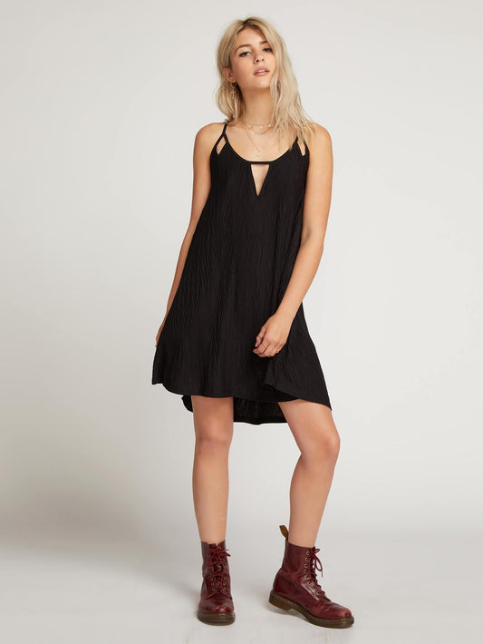 Back 2 Mentality Dress  - Black